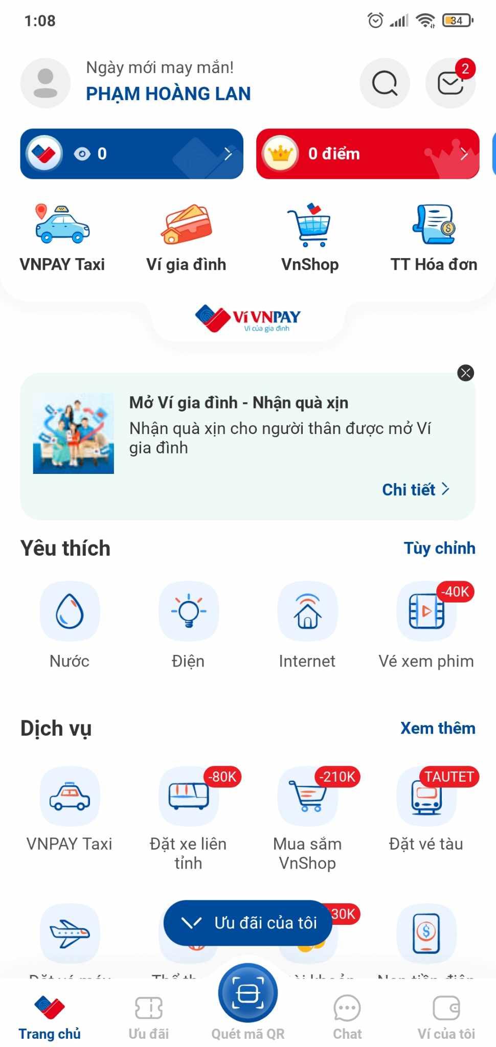 Truy cập vào VNPAY App